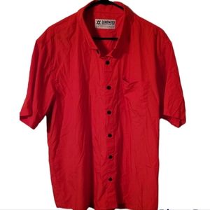 Dixxon mens button down shirt. Size 2xl. Red